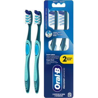 Зубна щітка Oral-B Pro-Expert бірюзово-синій, середня жорсткість, 2 шт (8700216445481)