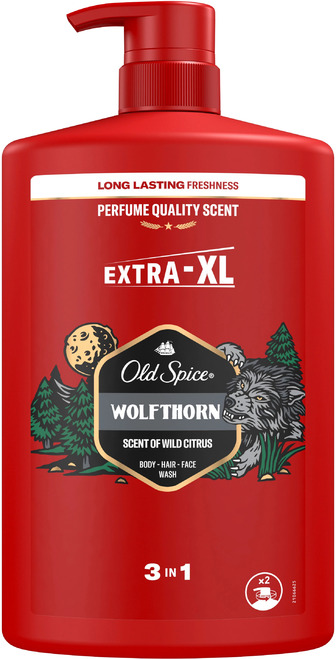 Гель для душу + шампунь Old Spice Wolfthorn 3-в-1 1 л (8700216452588)