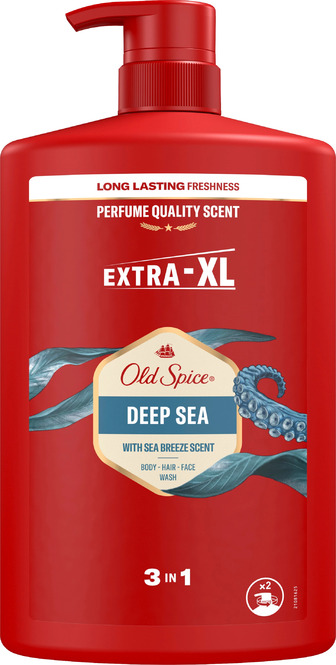 Гель для душу + шампунь Old Spice Deep Sea 3-в-1 1 л (8700216452755)