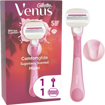 Станок для гоління жіночий (бритва) Venus Comfortglide Miami Sugarberry з 1 змінним картриджем (8700216674195)