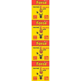 Пластини-відлякувачі Force Від мух та комарів 10 шт (4820214193628)