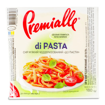 Сир Premialle Di pasta м'який чеддеризований 45% 180 г (4820245527966)