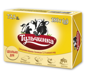 Суміш рослин-вершкова Тульчинка 72,5% 180г