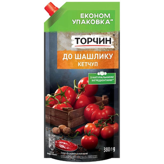 Кетчуп Торчин До шашлику пастеризований 380 г (4820001316322)