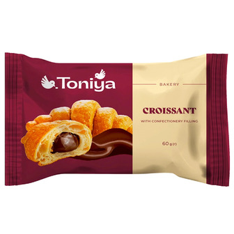 Круасан Toniya з шоколадною начинкою 60 г (4820208387989)