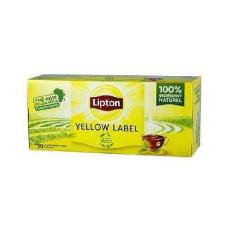 Чай (30 ф/п х 2 г) Lipton чорний Yellow Label, к/уп 