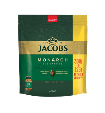 Кaвa 425г Jacobs Monarch розчиннa сублімована 