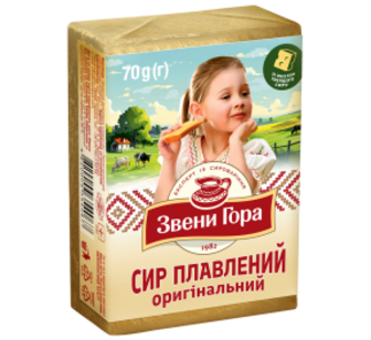 Сир ЗвениГора Оригінальний плавл.брикет 36% 70г