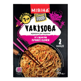 Вермішель Мівіна Yakisoba зі смаком пряної качки (119г)