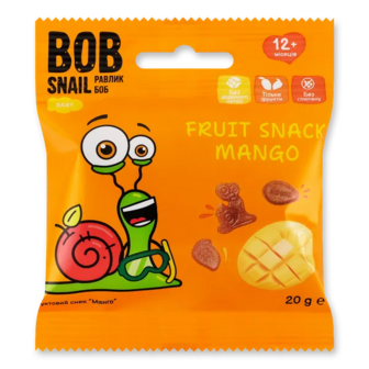 Снек Bob Snail Baby манго (20г)