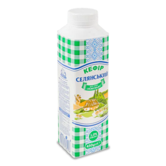 Кефір «Селянський» 1% (450г)