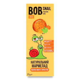Мармелад Bob Snail яблуко-манго-гарбуз-чіа (27г)