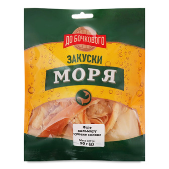 Філе кальмару До Бочкового сушене солоне 90 г (4823127313237)