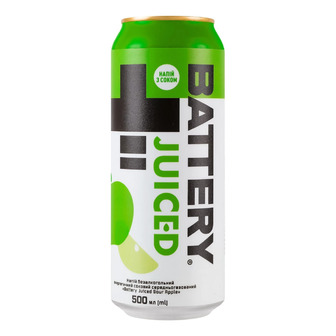 Напій енергетичний Battery Juice Apple сильногазований 0.5 л (4820250944253)