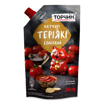Кетчуп Торчин Терияки сладкий пастеризованный 200 г (8445291708563)