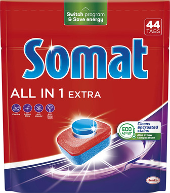 Таблетки для посудомийної машини Somat All in 1 Extra 44 шт (9000101809190)