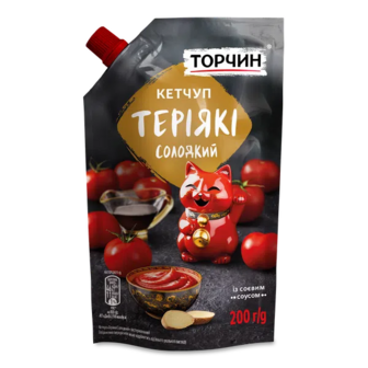 Кетчуп Торчин Теріякі солодкий пастеризований (200г)
