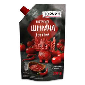 Кетчуп Торчин Шрірача гострий пастеризований (200г)