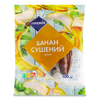 Банан «Премія»® сушений цілий (100г)