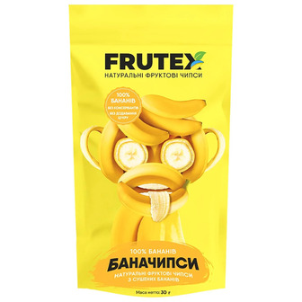 Чипси Frutex БанаЧипси фруктові натуральні 30 г (4820243450297)