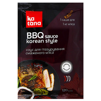 Соус Katana BBQ Korean Style для глазурування смаженого м'яса 120 г (4820181991593)