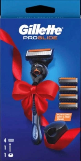 Бритва Gillette Fusion ProGlide +касети для гоління 4шт+підставк