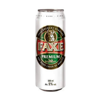 Пиво 0,5 л Faxe Premium світле фільтроване пастеризоване 5% об ж/б Литва 