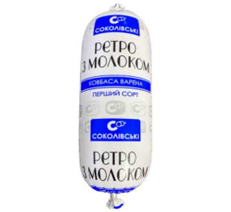 Ковбаса Соколівський Ретро з мол Ш/О1/Г вар75%490г