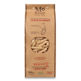 Макаронні вироби Morelli «Пір'я» з пшеничних зародків (500г)