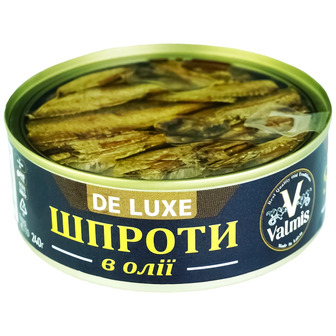 Шпроти Valmis Ризькі в олії 240 г (4751029290830)