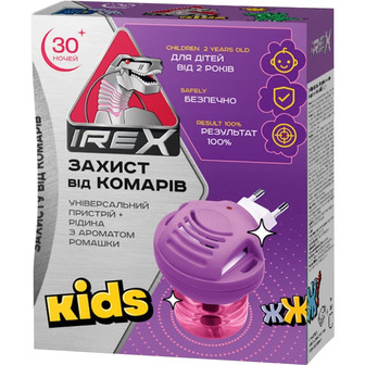 Комплект Irex Kids від комарів для дітей фумігатор + рідина 30 ночей (4820184442467)