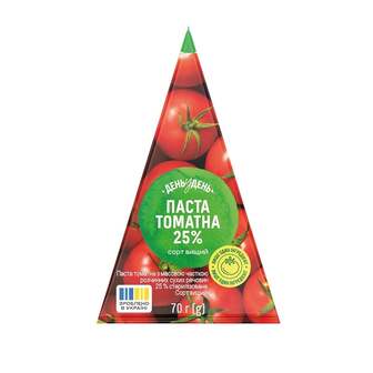 Томатна паста 70 г День у День пірамідка тетра-пак 