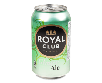 Напій Royal Club «Імбирний ель» безалкогольний газований (0,33л)