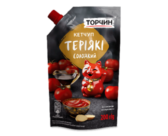 Кетчуп Торчин Теріякі солодкий пастеризований (200г)