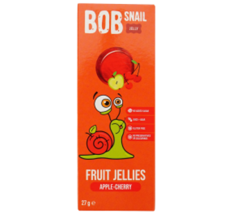 Мармелад Bob Snail Яблуко-Вишня 27г