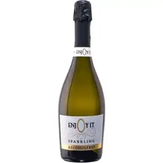 Напій ігристий на основі вина Enjoy it безалкогольний білий напівсолодкий 0% 0.75 л