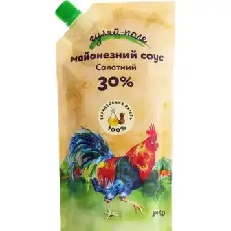 Майонезний соус Гуляй-поле Салатний 30% 300 г