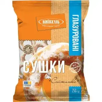 Сушки Київхліб Сніжинка глазуровані 250 г