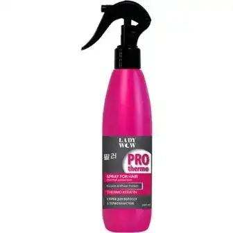 Спрей для волосся Lady Wow Thermo Keratin Pro therm з термозахистом 200 мл