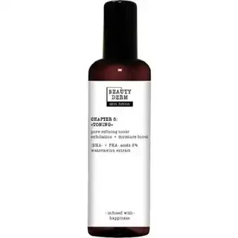 Тонер для очищення пор Beauty Derm Skin fiction з BHA- PHA-кислотами та кавуном 200 мл