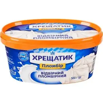 Морозиво Хрещатик пломбір 15% 500 г
