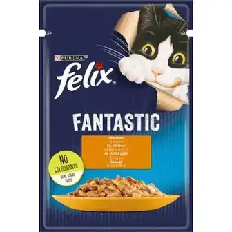 Корм Felix Fantastic з куркою в желе для котів 85 г