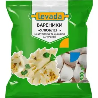 Вареники Levada Улюблені з картоплею та смаженою цибулею 900 г