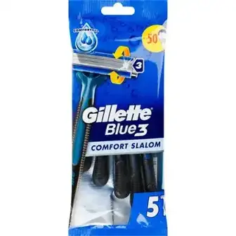 Станки одноразові Gillette Blue 3 Slalom Comfort чоловічі 5 шт