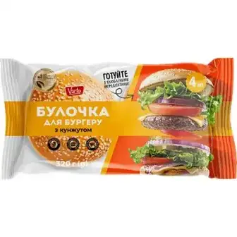 Булочка для бургера Varto з кунжутом 4 шт