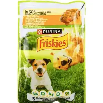 Корм для собак Friskies у підливці з куркою та морквою 85 г 