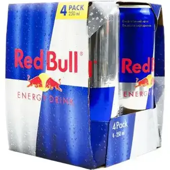 Енергетичний напій Red bull 4 шт по 250 мл