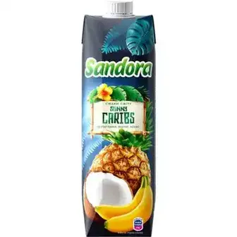 Нектар Sandora Sunny Caribs з банану, ананасу та кокосу 950 мл