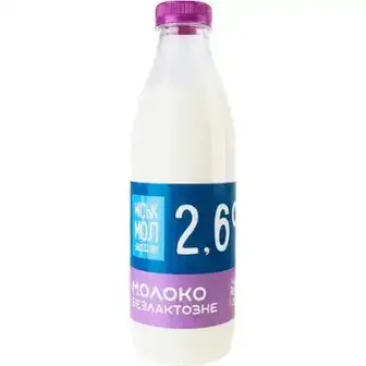 Молоко Міськмолзавод №1 безлактозне 2,6% 850 г