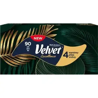 Серветки Velvet Excellence 4-шарові 90 шт